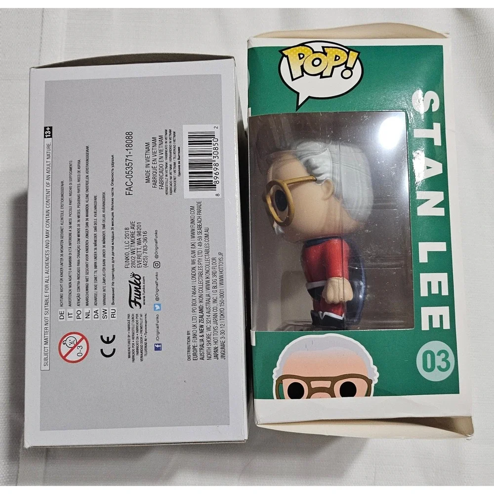 Funko Pop Marvel Deadpool #320 Bobble-Head Stan Lee #03 Collectible Vinyl Figure